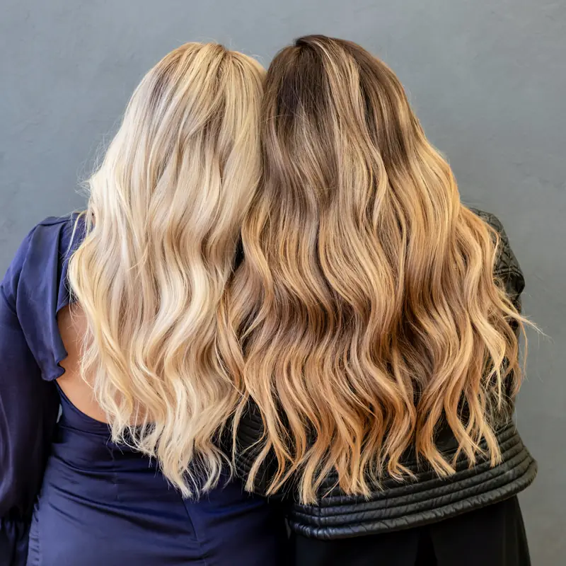 Balayage, med a karamel